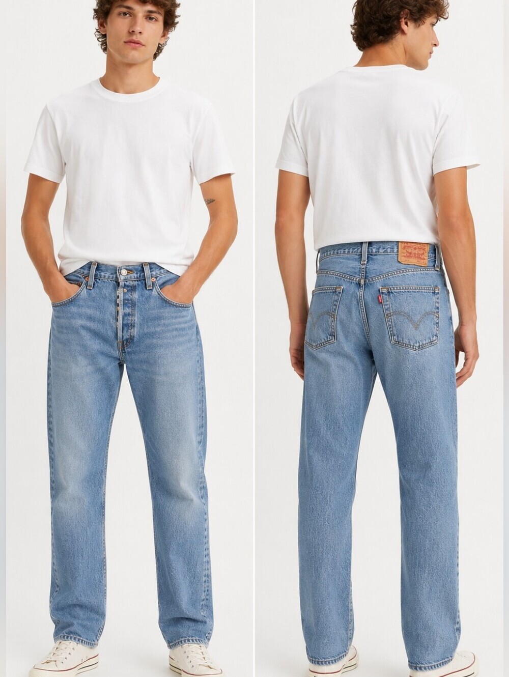 ✨ Levi's 501 XX Button Fly Straight Leg Jeans | W32 L34 | Vintage Wash Denim